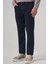 Erkek Lacivert Denim 5 Cep Slim Fit Jean Kot Pantolon 1