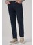 Erkek Lacivert Denim 5 Cep Slim Fit Jean Kot Pantolon 2