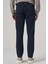 Erkek Lacivert Denim 5 Cep Slim Fit Jean Kot Pantolon 5