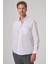 Erkek Beyaz Basic Regular Fit Sert Yaka Cepli Gömlek 1
