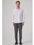Erkek Beyaz Basic Regular Fit Sert Yaka Cepli Gömlek 4