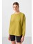 Koyu Hardal Yumuşak Dokulu O Yaka Rahat Form Kadın Tunik Sweatshirt - 97305 6