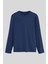İndigo Standart Fit Basic O Yaka Uzun Kollu İnce Erkek T-Shirt - 87997 2