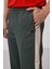 Haki Yüzeyi Dokulu Standart Fit Palazzo Erkek Pantolon - 82171 8