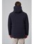 Erkek Lacivert Poliamit Çıtçıtlı Kapüşonlu Mont 5