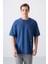 Parlament Pamuklu Kalın Yumuşak Dokulu Oversize Fit Baskılı Erkek T-Shirt - 88322 9