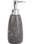 Desenli Gri Sıvı Sabunluk 8X8X17CM 300ML, Çok Renkli 1
