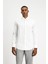 Uzun Kol Slim Fit Dar Kesim Non Iron Desenli Klasik Pamuk Gömlek 4
