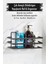 Siyah Paslanmaz Çelik Dikdörtgen Duvar Rafı ve Organizer, Banyo Için Mükemmel Çözüm 1