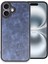 OMR02 iPhone 16 Plus Kılıf Aras Deri Kapak - Lacivert 1