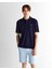 Erkek Lacivert Relaxed Fit Polo 2425124T.433 1