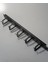 1u 19'' Metal Kancalı Yatay Kablo Organizer Siyah 2