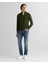 Erkek Haki Regular Fit Yarım Fermuarlı Triko 8040523.360 3