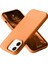 OMR02 iPhone 12 Kılıf Nano Içi Kadife Silikon - Turuncu 1