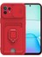 OMR02 Xiaomi Mi 11 Lite Kılıf Zuma Kartvizitli Yüzüklü Silikon - Kırmızı 1