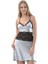 Gri Dantelli Saten Gecelik 2
