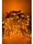 10 Metre Amber (Sarı) Ip LED Yılbaşı Süsü IP65 Dış Mekan Eklenebilir Beyaz Kablolu Dekoratif LED Işık 3