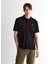 Erkek Siyah Relaxed Fit Polo 2425124T.5 1