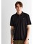 Erkek Siyah Relaxed Fit Polo 2425124T.5 4