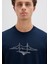 İstanbul Baskılı Lacivert Tişört 0611881-70490 17