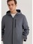 Kapüşonlu Antrasit Ceket 0110351-80776 6