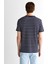 Erkek Lacivert Regular Fit Bisiklet Yaka Çizgili T-Shirt 2003326.433 2