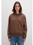 Kapüşonlu Kahverengi Basic Sweatshirt 167299-81959 16