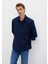 M Logo Nakışlı Lacivert Örme Gömlek 0211789-70497 15