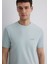 Mavi Logo Baskılı Yeşil İnterlok Tişört 0610360-70148 13