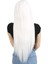 Uzun Kahküllü Fiber Sentetik Peruk / Beyaz 4