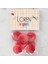 Loren Crafts 8'li Düğme Kırmızı - 1128 1