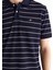 Erkek Lacivert Regular Fit Çizgili Polo 2014026.433 5