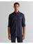 Erkek Lacivert Regular Fit Düğmeli Yaka Gömlek 3825121T.433 1