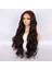 Kahverengi Uzun Dalgalı Fiber Sentetik Tül Peruk 4