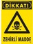 Dikkat Zehirli Madde Uyarı Levhası 25X35 KOD:795 1