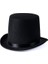 Yetişkinler Için Siyah Renk Ringmaster Sihirbaz Şapkası Fötr Şapka 15 cm 1