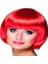 Kırmızı Renk Parti Peruğu Küt Saç 1