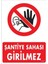 Şantiye Sahasına Girilmez Uyarı Levhası 25X35 KOD:1497 1