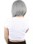 Fiber Sentetik Peruk Perçemsiz Kısa Düz / Gri 3