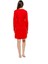 Elbise Modd Kadın Uzun Kollu Bisiklet Yaka Kırmızı-Lacivert Renk 39699 2