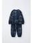 Erkek Çocuk Pamuklu Lacivert Oversize Kurt Desenli Sweatshirt ve Eşofman Takım 3