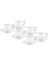 Ellmore Platin 6'lı Kahve Fincan Takımı 1
