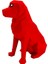 3D Baskı Dekoratif Kırmızı Köpek Figurü – Poligon Tasarım – Masa Üstü Süs Eşyası – Çocuk Odası, Ofis, Kreş Dekorasyonu 1