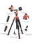 Z818 Magnezyum-Alüminyum Alaşımlı Tripod/monopod- Telefon Tutucu-Çanta ve Bluetooth Kumanda Ile Birlikte 3