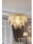 Yaprak Gold 50 cm Kristal Yaprak Detaylı Modern Avize – Salon Oturma Odası 1