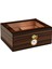 Kahverengi Camlı 2 Katlı Humidor Puro Kutusu RD46 1