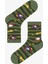Çok Renkli Erkek Çocuk Stripe Spacecraft 4lü Soket Çorap 5
