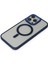 iPhone 15 Pro Max Kılıf Room Magneticsafe Silikon - Lacivert 4