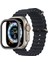 OMR02 Apple Watch Ultra 49MM Alüminyum Kasa Cam Ekran Koruyucu - Gri 1