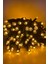 10 Metre Amber (Sarı) Ip LED Yılbaşı Süsü IP65 Dış Mekan Eklenebilir Yeşil Kablolu Dekoratif LED Işık 3